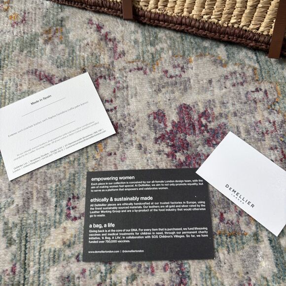 Demellier Large Capri Raffia Tote Bag - Picture 4 of 8